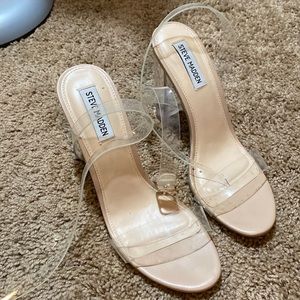 Steve Madden clear heels